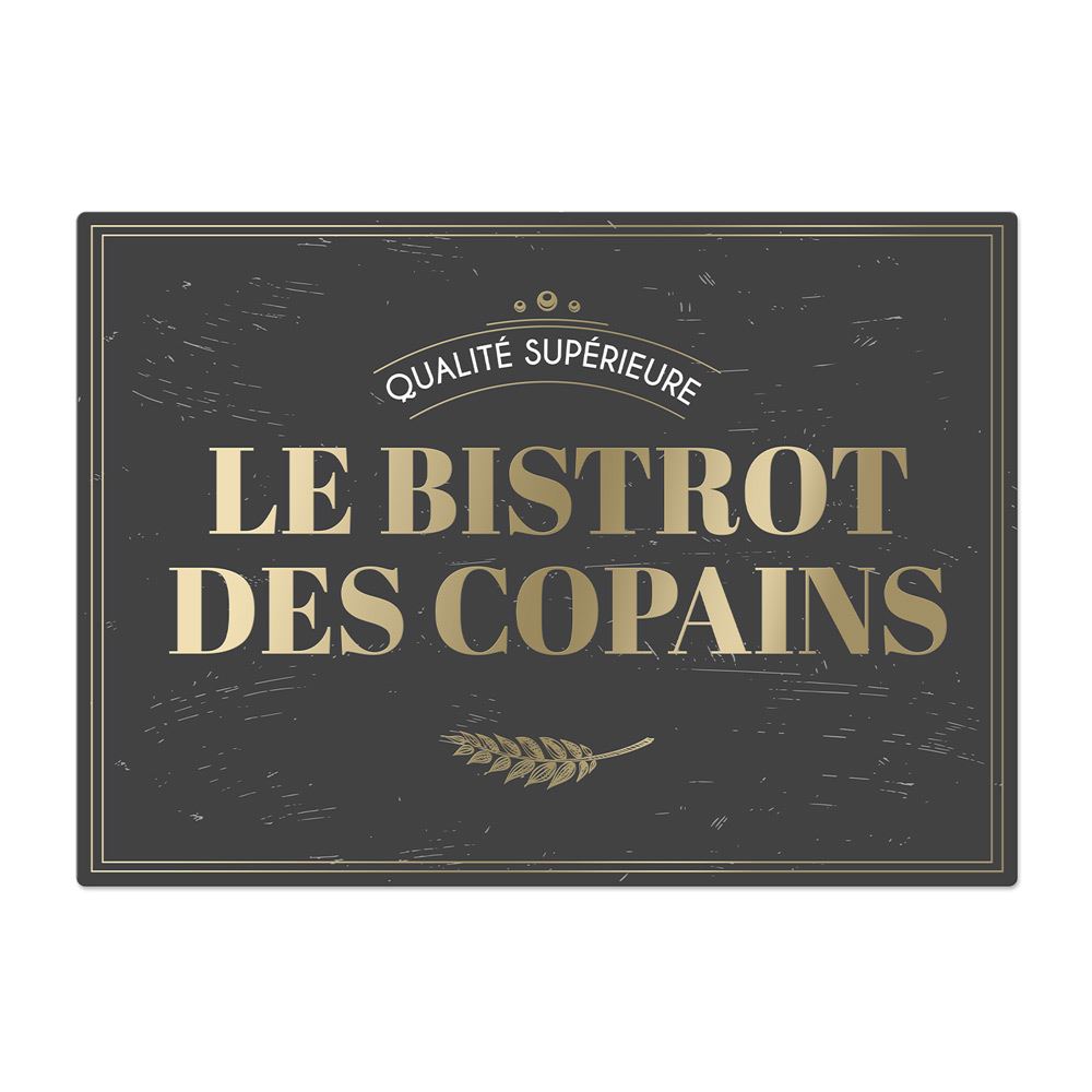 Set table dore bistrot copains