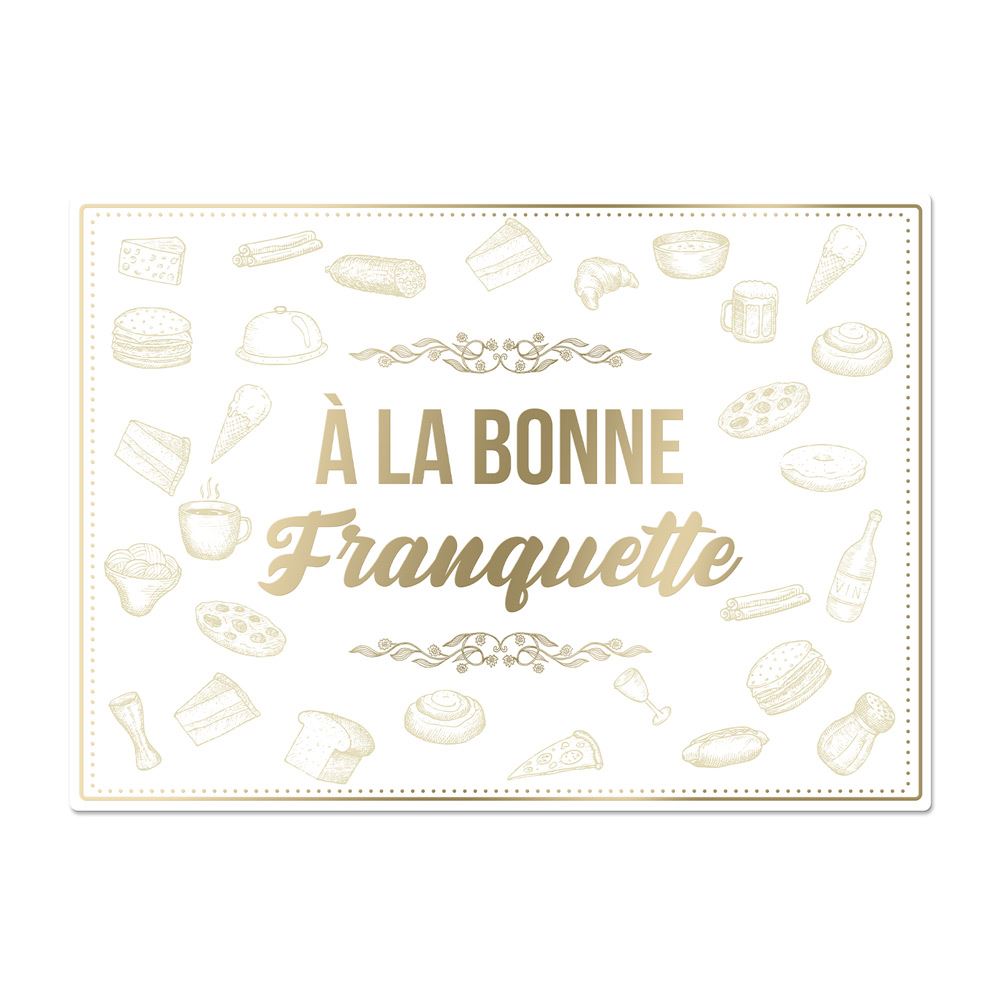Set table dore bonne franquette