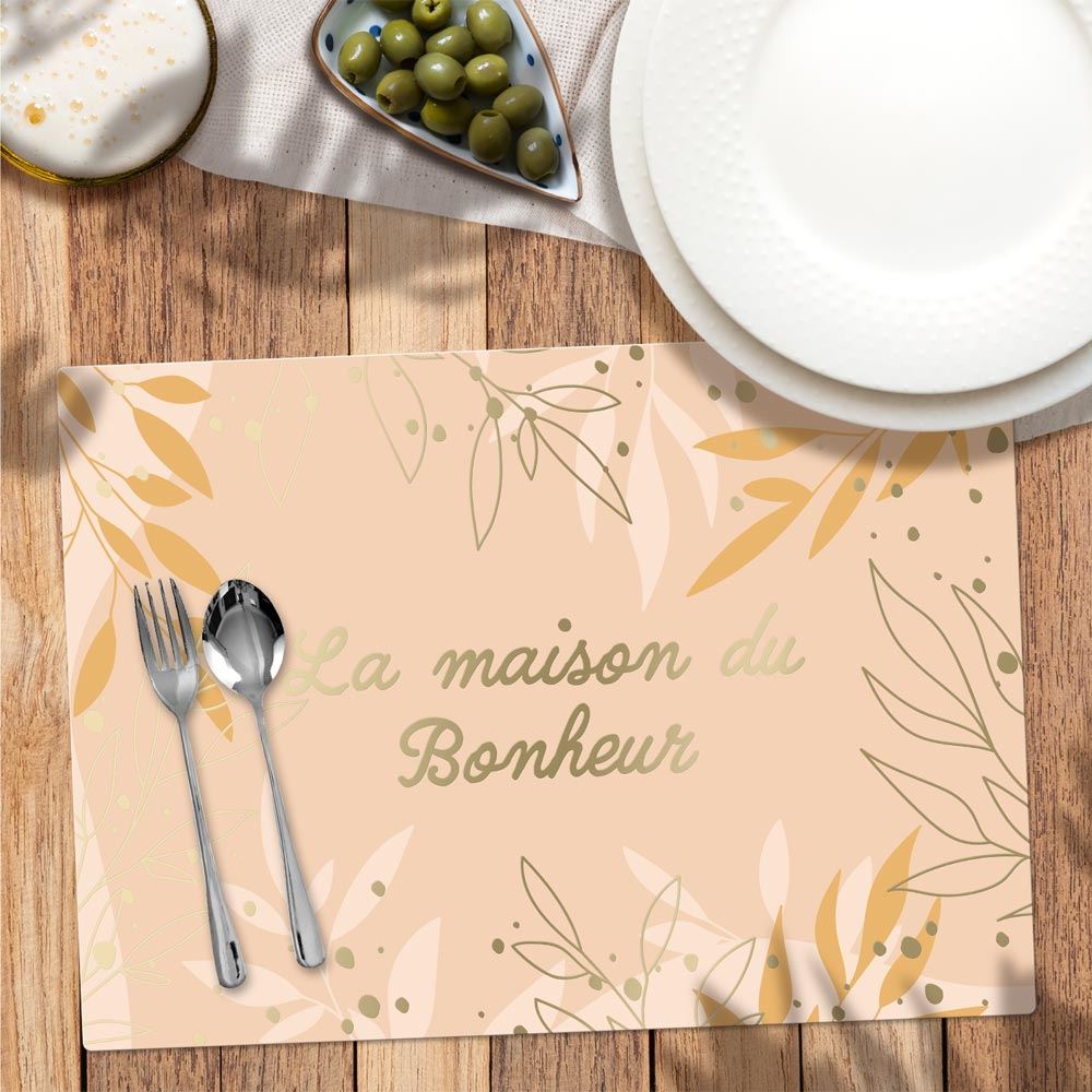 Set table dore maison du bonheur