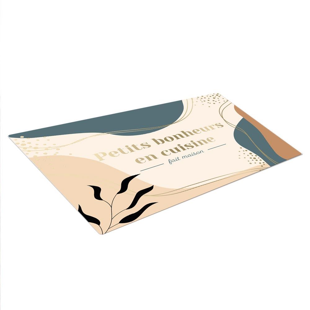 Set table dore bonheur en cuisine