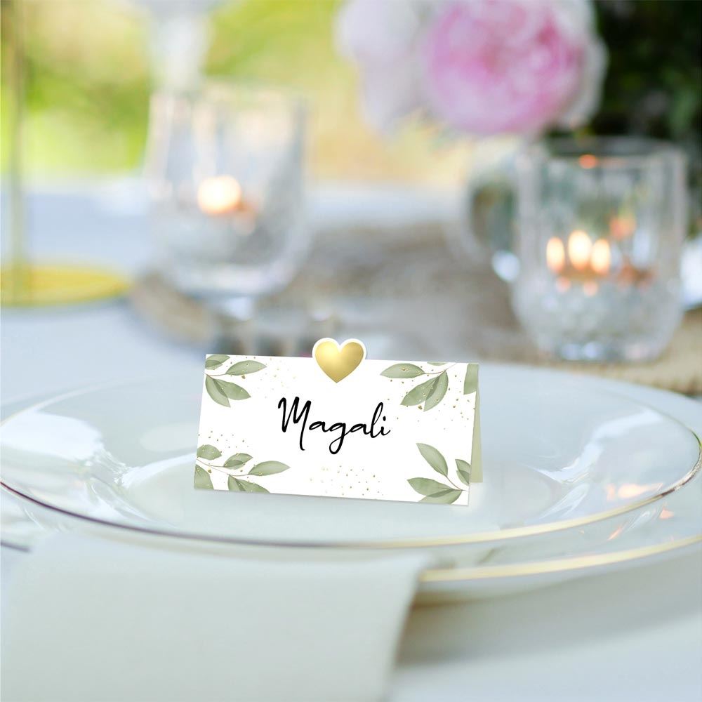 Marque-places 10pcs mariage