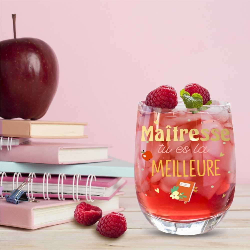 Verre rond maitresse