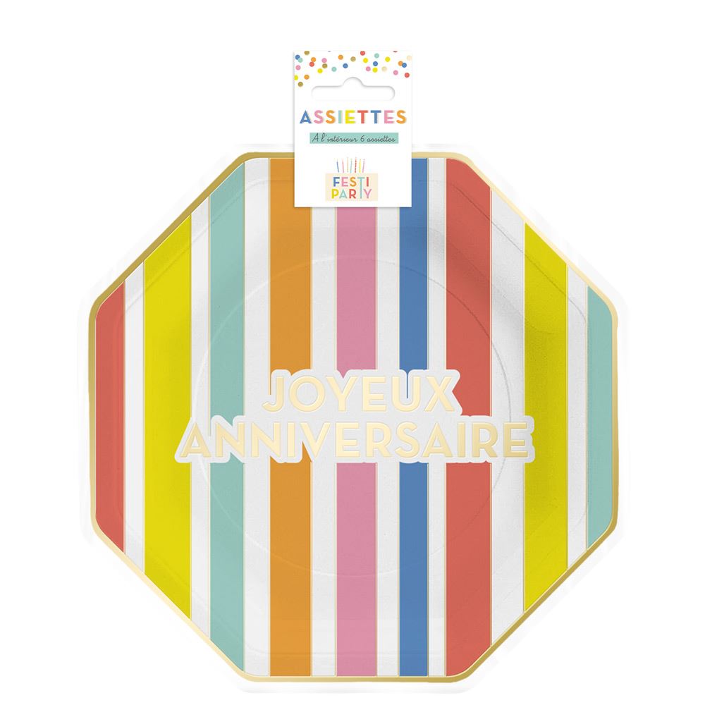 Assiettes festi party