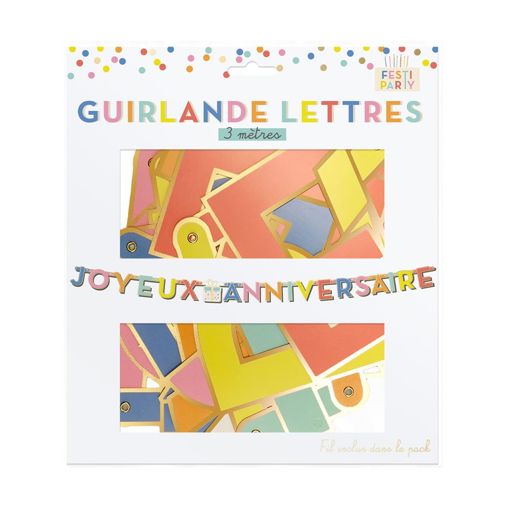 Guirlande lettres festi party