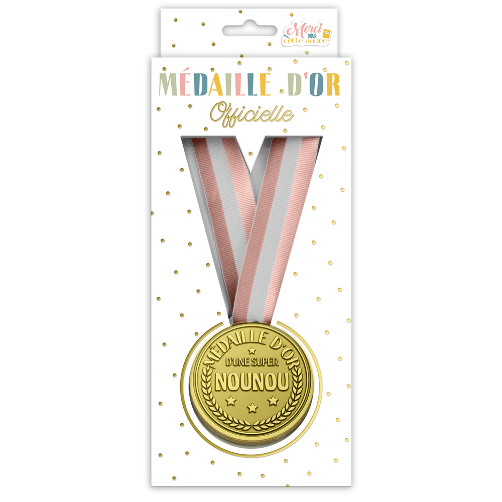 Medaille d or super nounou