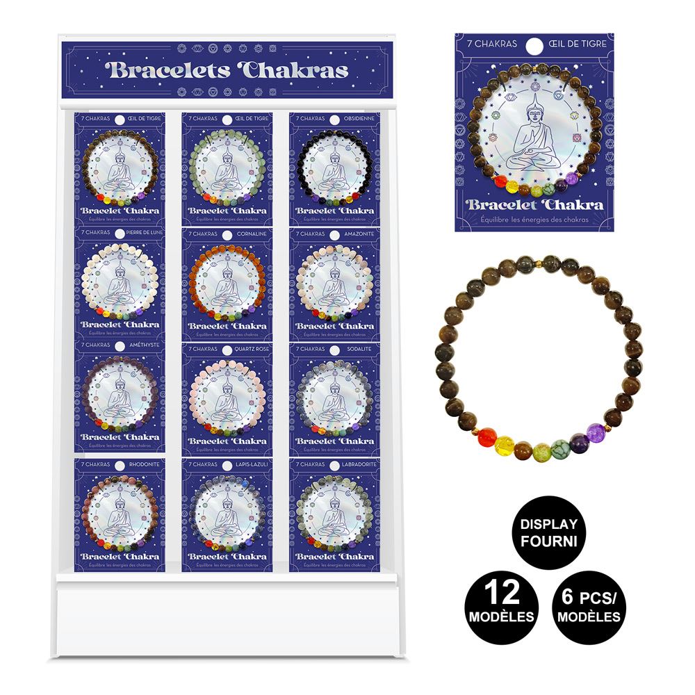 Display bracelets chakras12mods / 72pcs