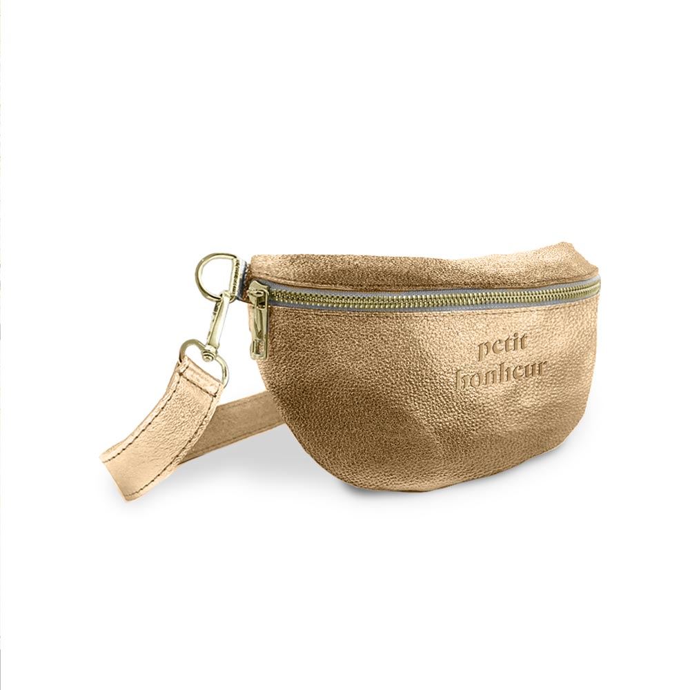 Sac banane metal bronze