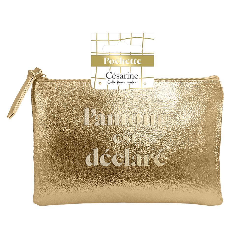 Sac pochette metal or
