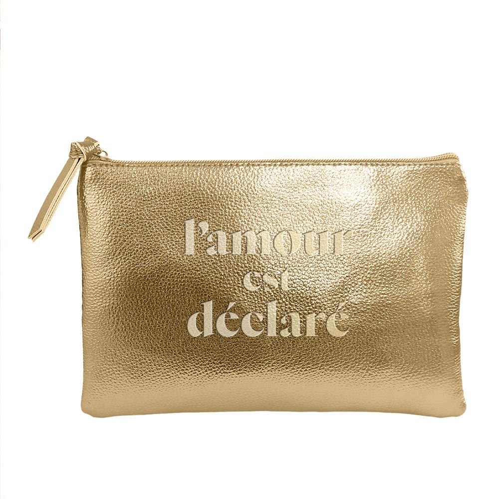 Sac pochette metal or