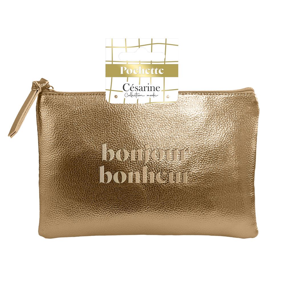 Sac pochette metal bronze
