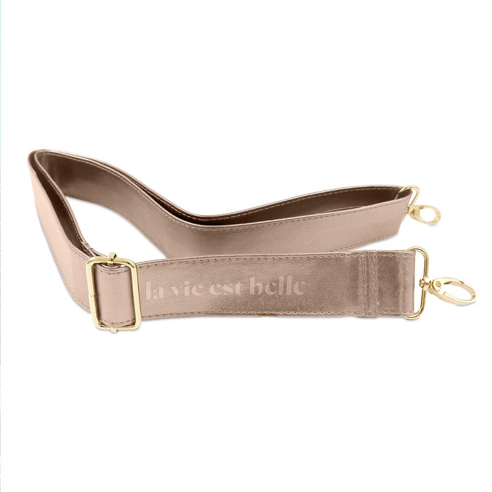 Anse de sac metal rose dore