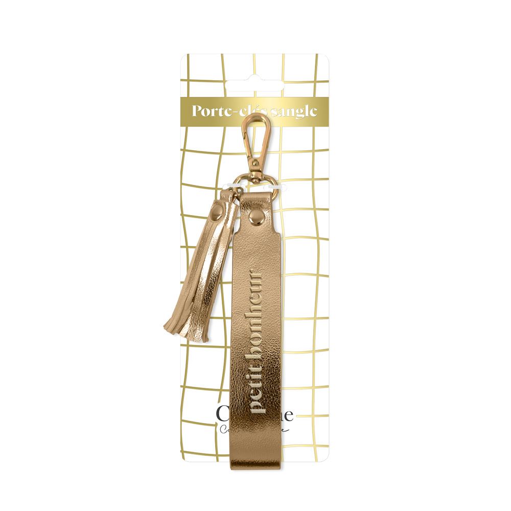 Porte cles metal bronze