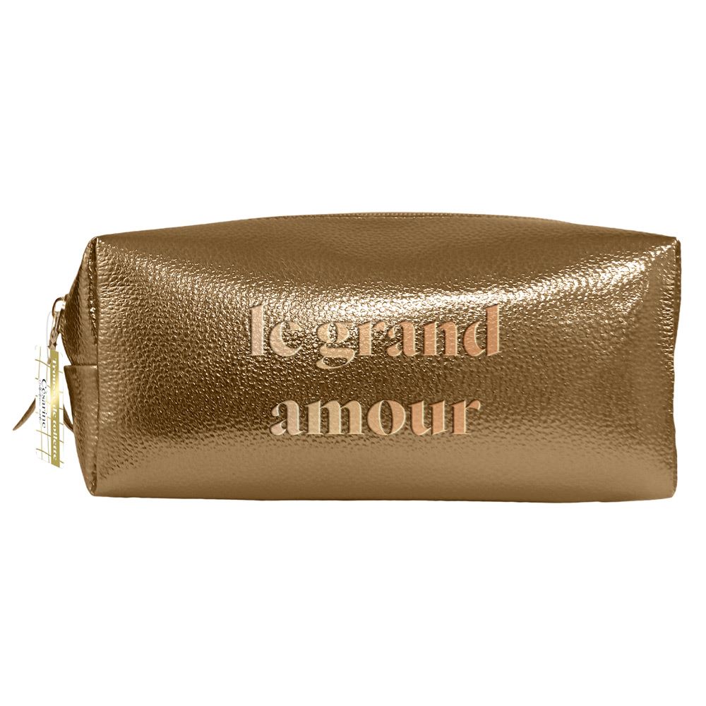 Trousse de toilette metal bronze
