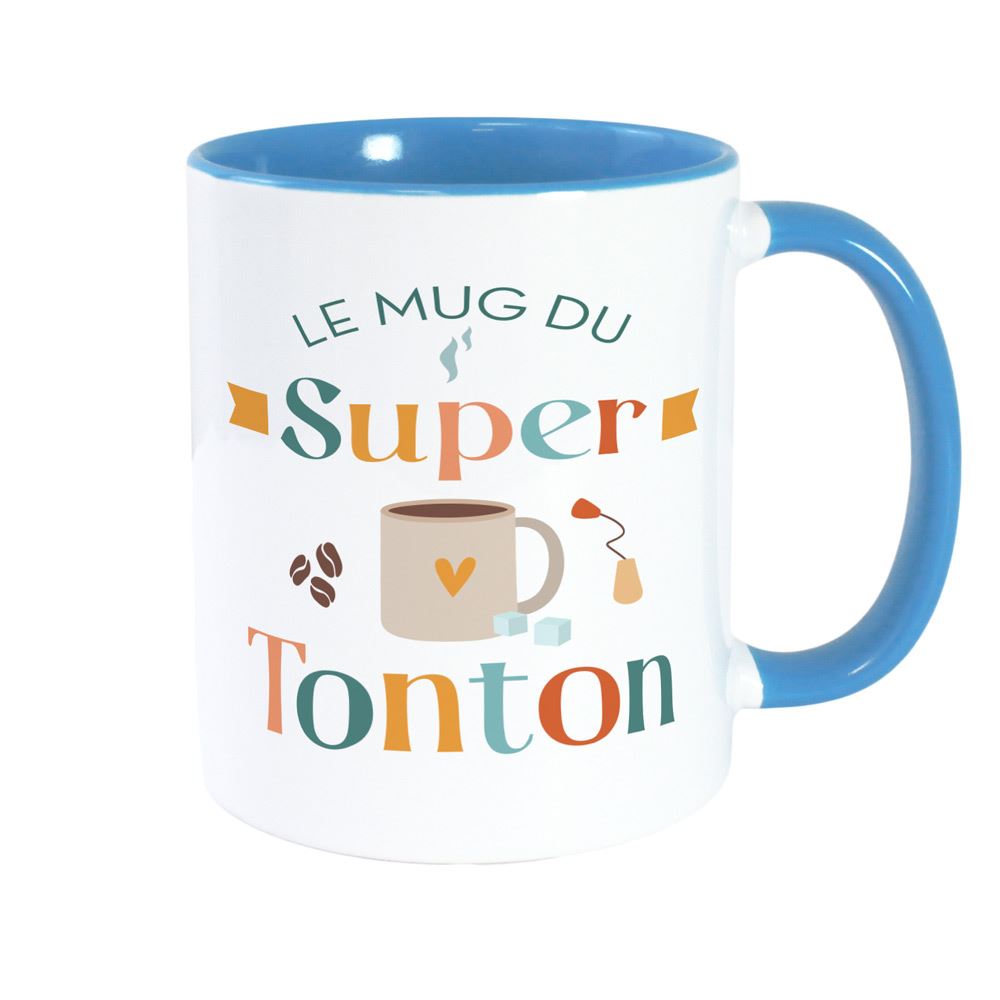 Mug bleu super tonton