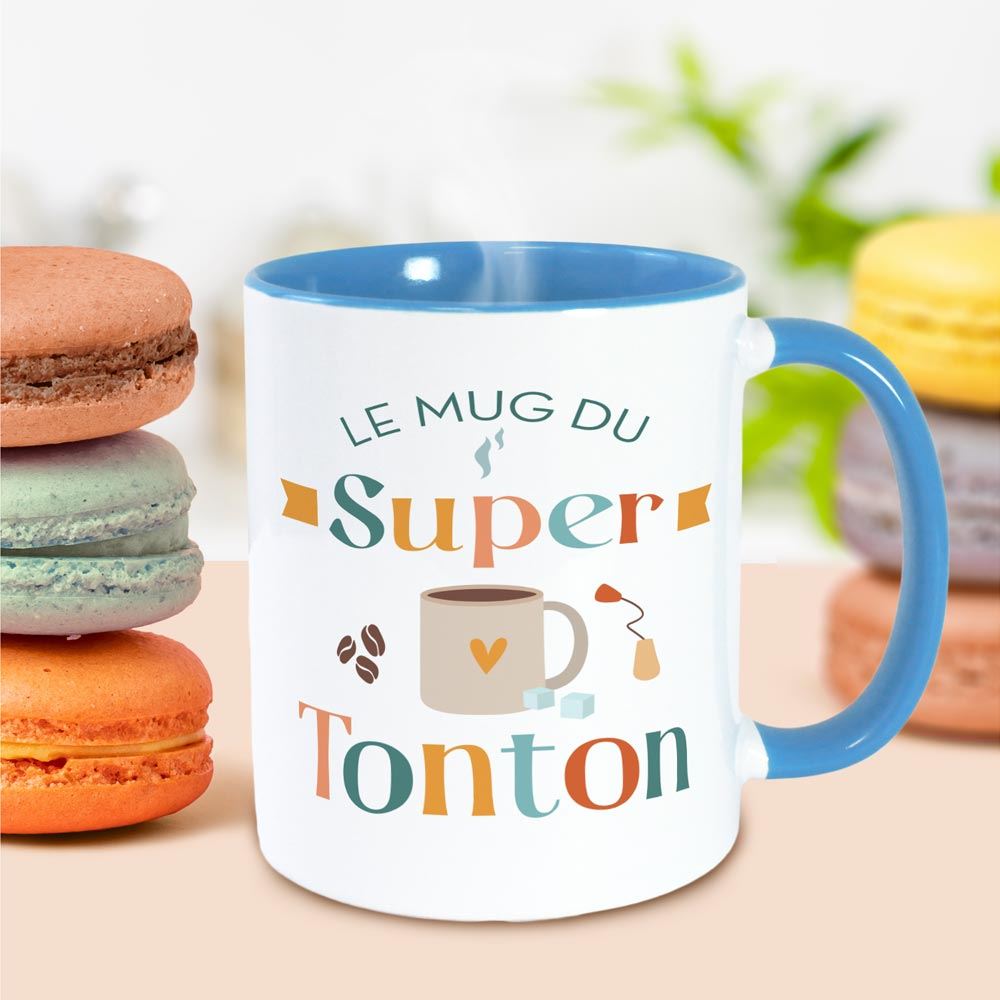 Mug bleu super tonton