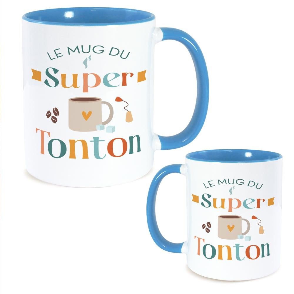 Mug bleu super tonton