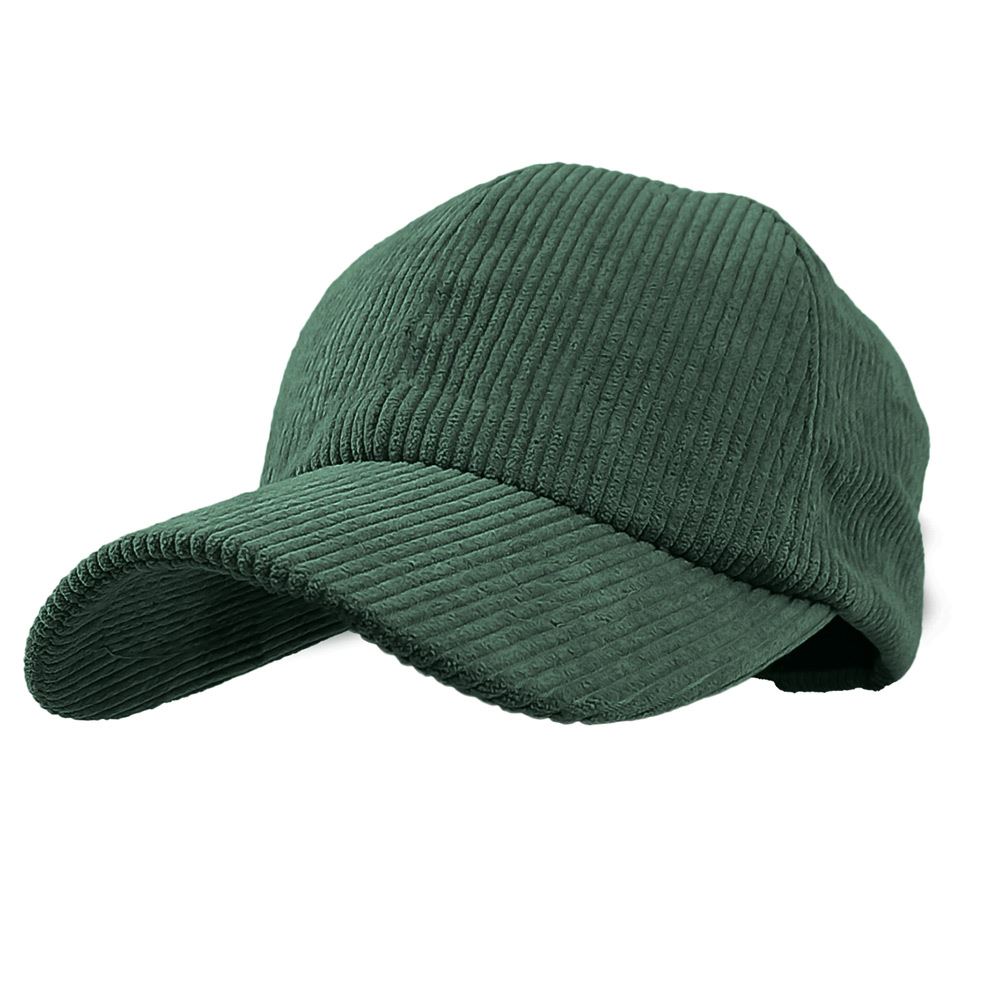 Casquette velours cotele vert