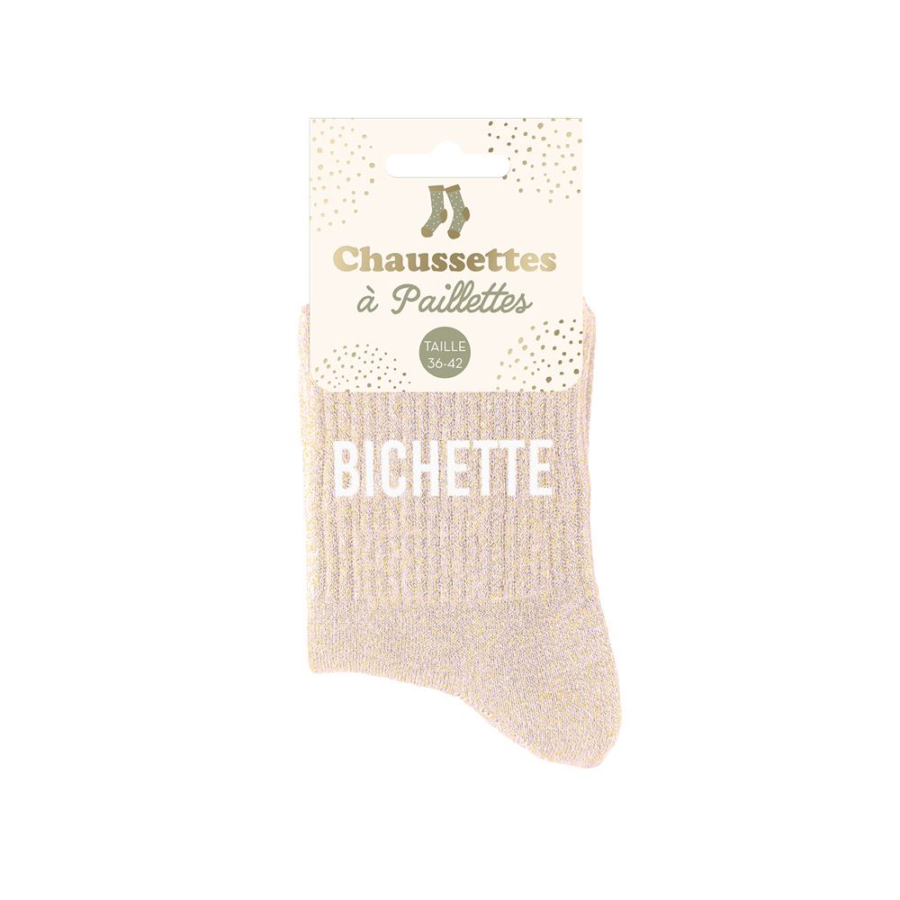 Chaussettes paillettes bichette