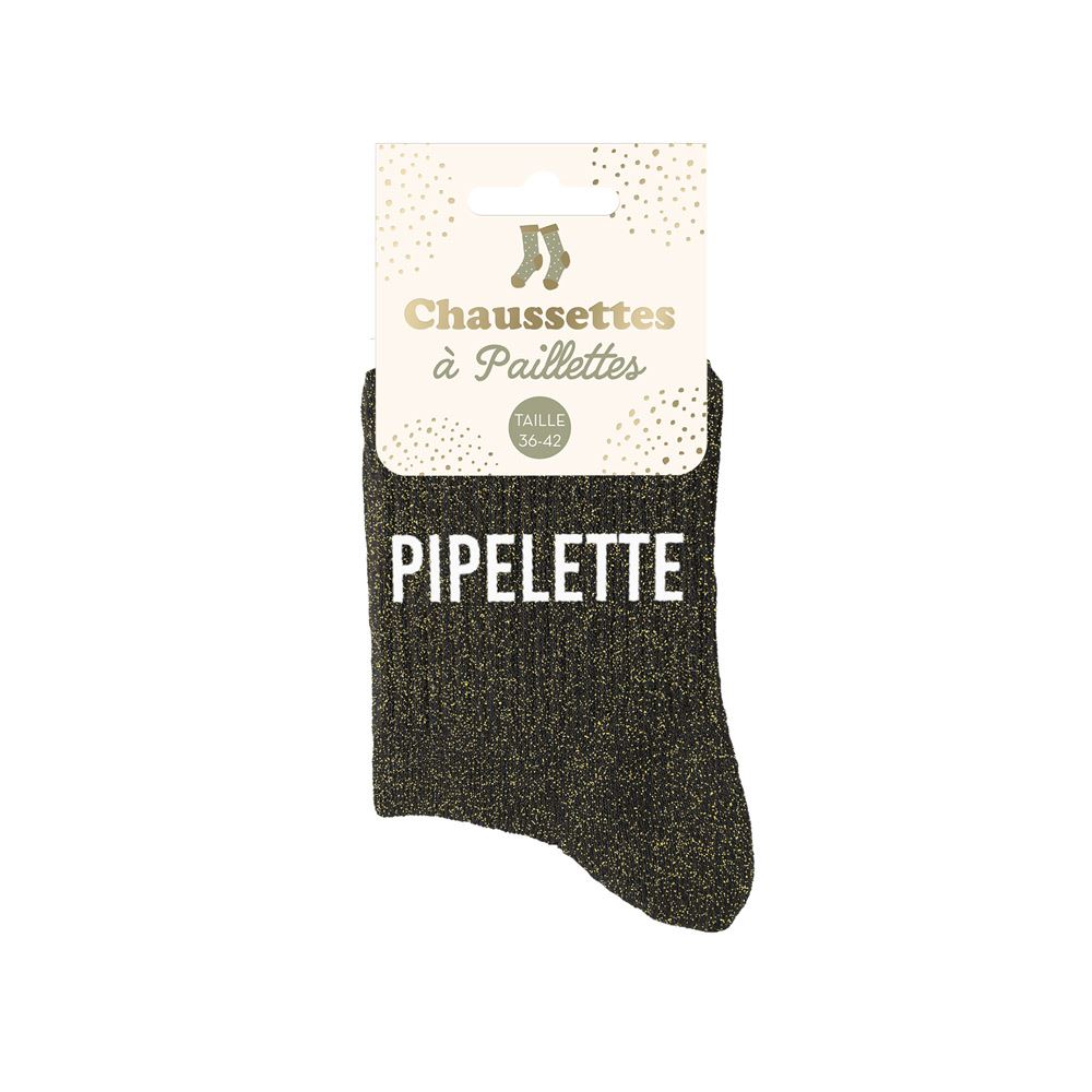 Chaussettes paillettes pipelette