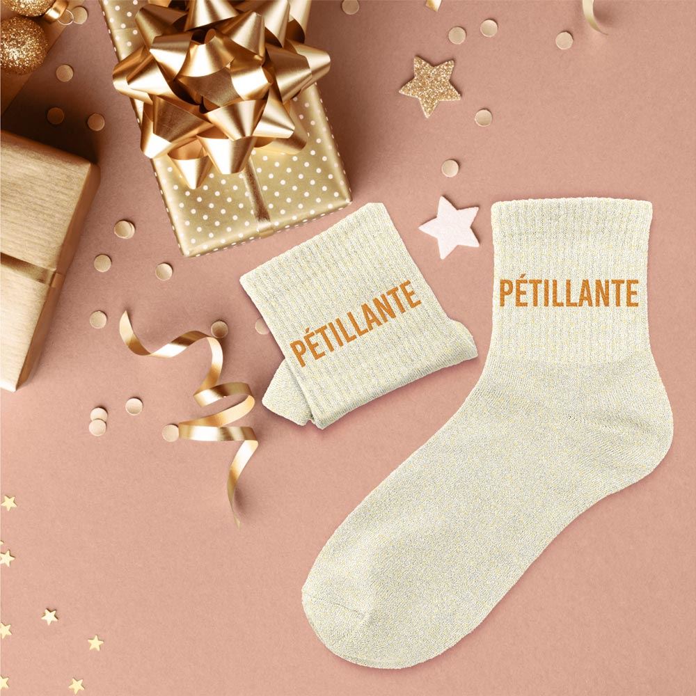 Chaussettes paillettes petillante