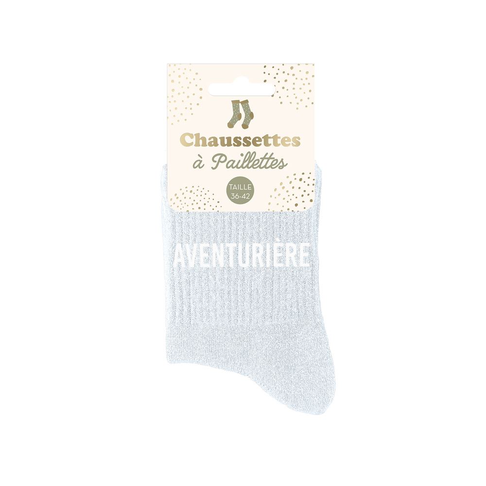 Chaussettes paillettes aventuriere