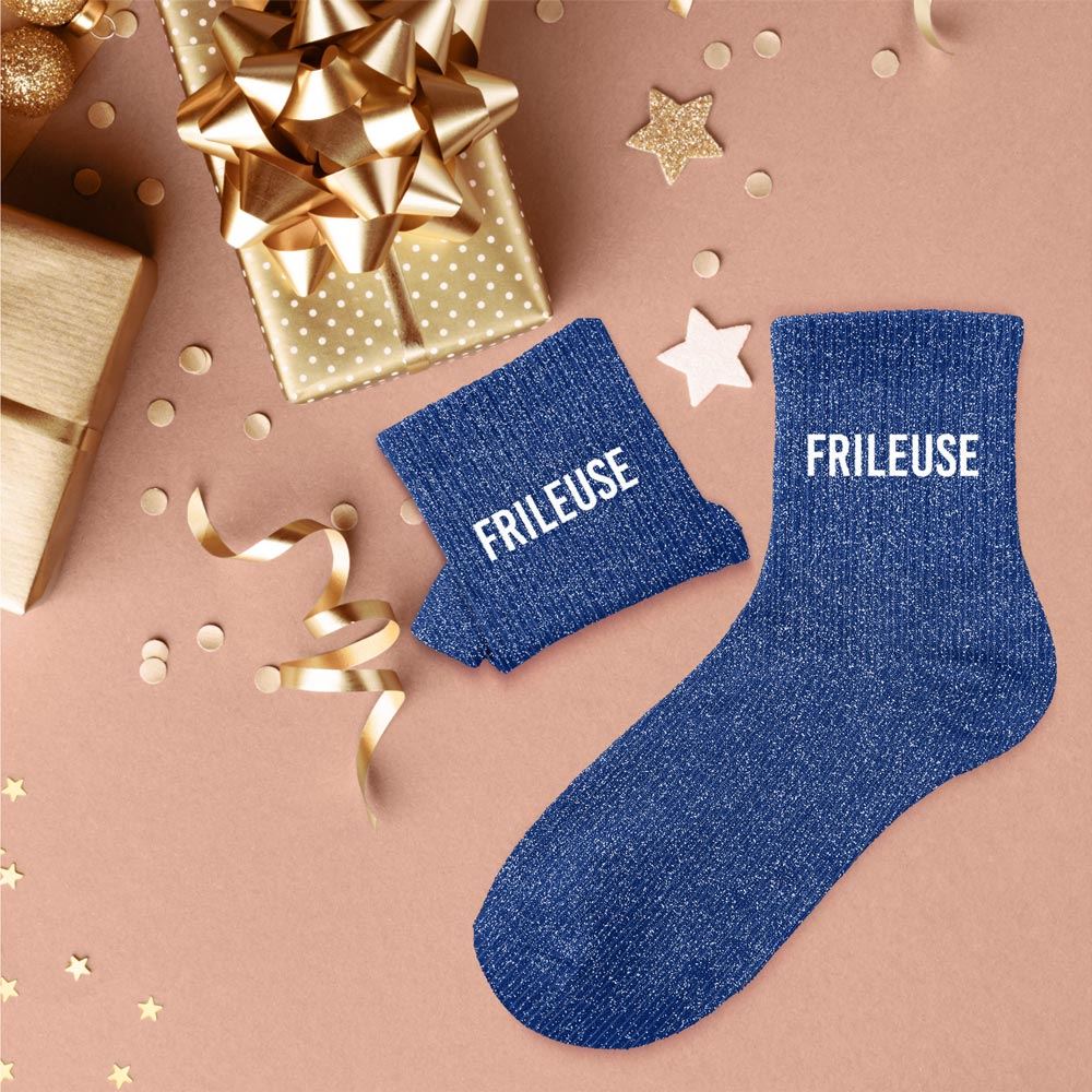 Chaussettes paillettes frileuse