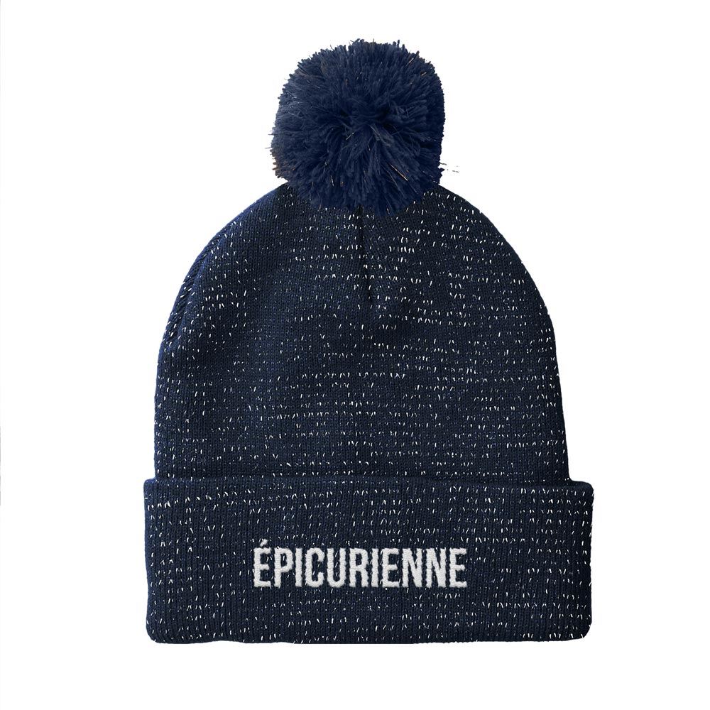 Bonnet pompon paillettes epicurienne