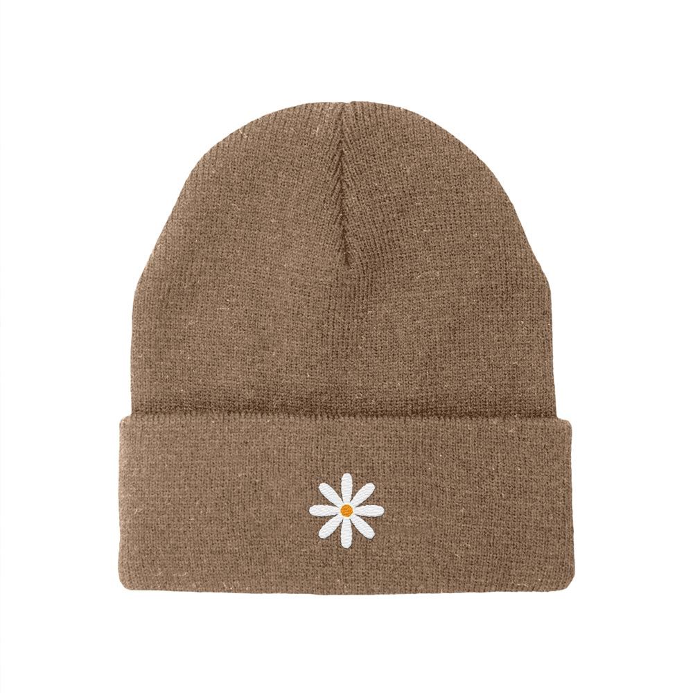 Bonnet brode picto marguerite