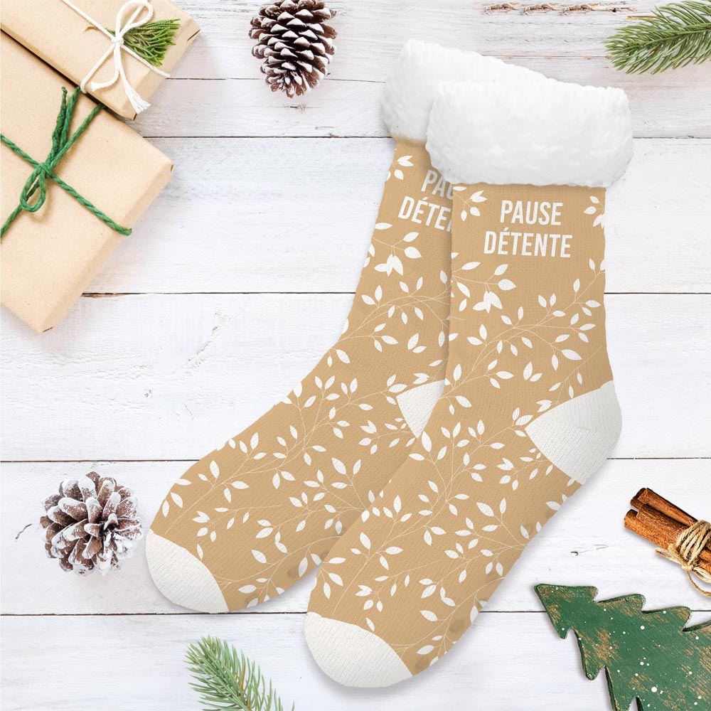 Chaussettes moumoutes pause detente