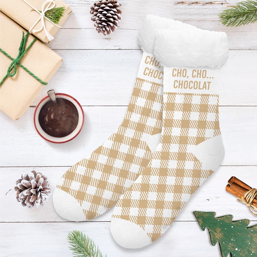Chaussettes moumoutes cho cho chocolat