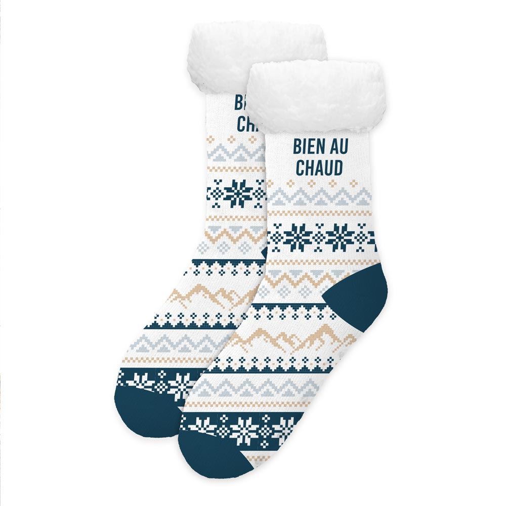 Chaussettes moumoutes bien au chaud