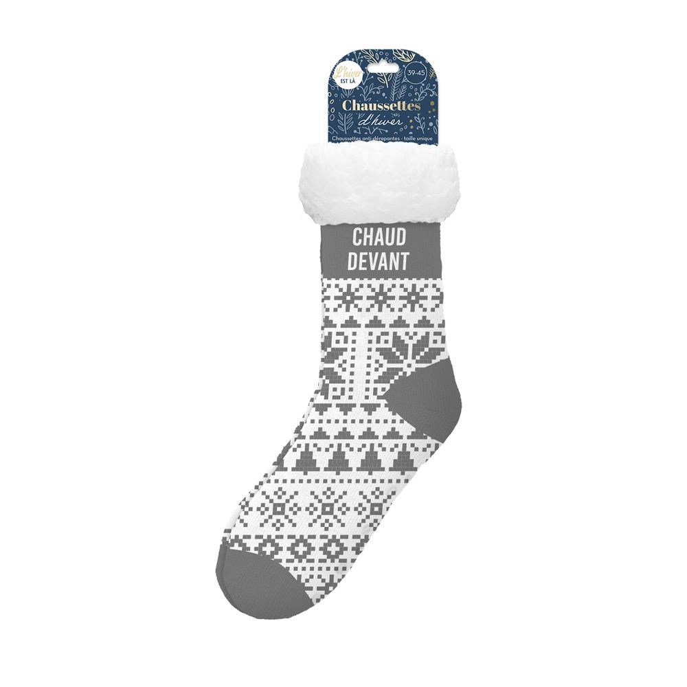 Chaussettes moumoutes chaud devant