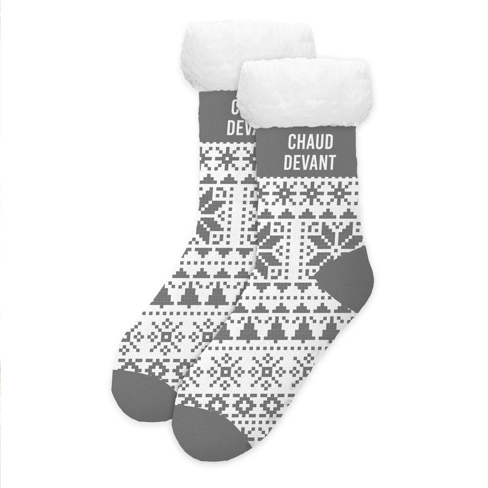 Chaussettes moumoutes chaud devant
