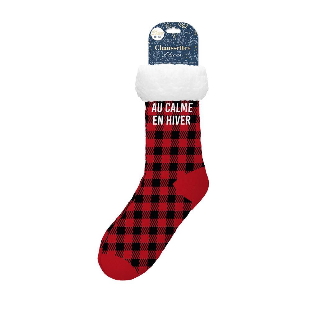 Chaussettes moumoutes au calme en hiver h