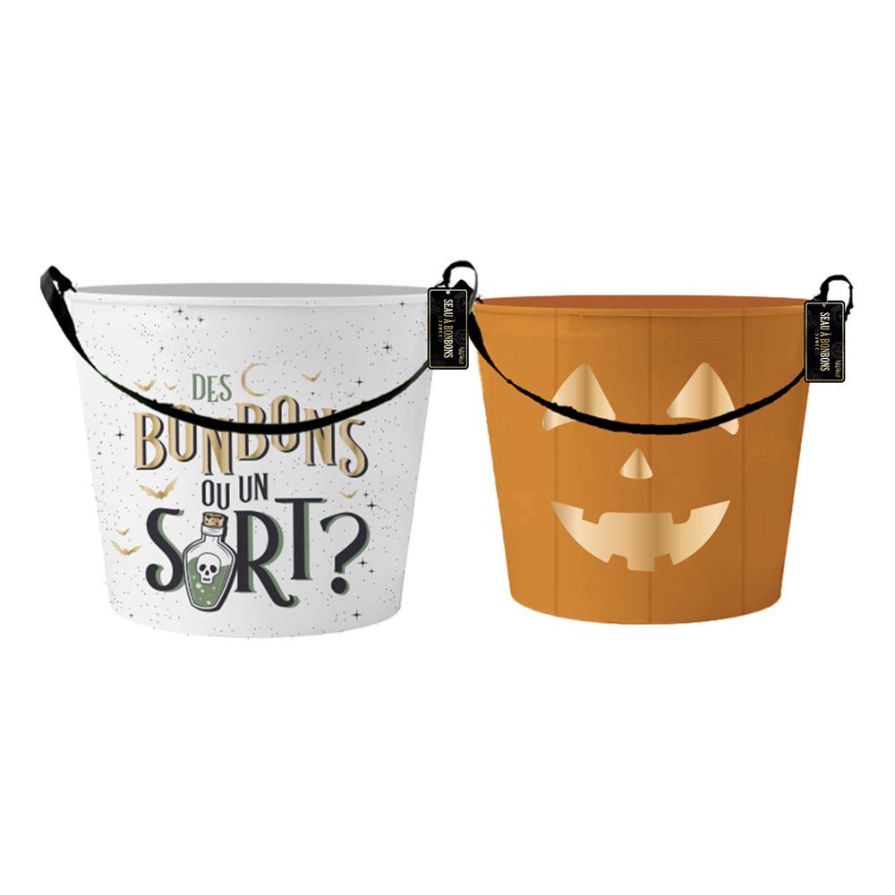 Seau a bonbons halloween 2mods /24pcs