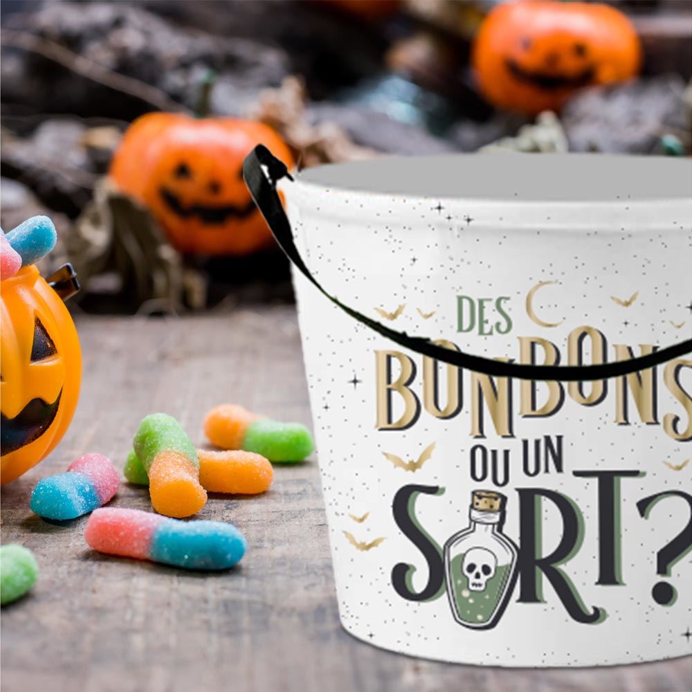 Seau a bonbons halloween 2mods /24pcs