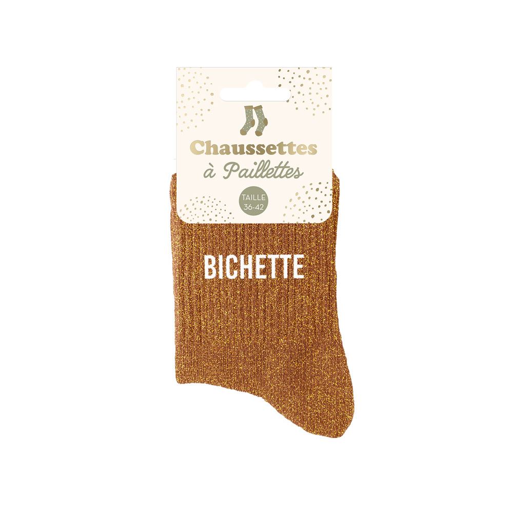 Chaussettes paillettes bichette