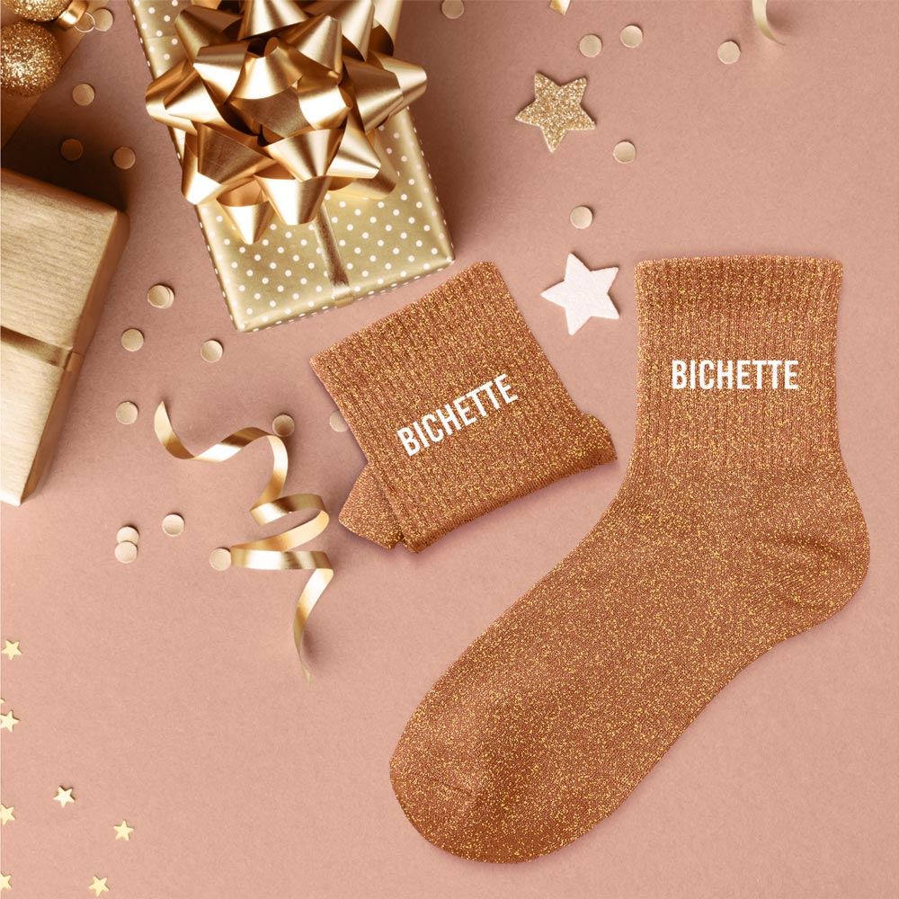 Chaussettes paillettes bichette