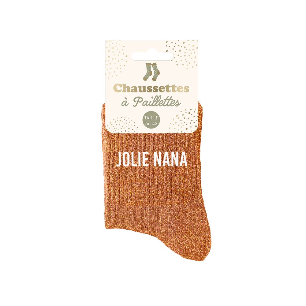 Chaussettes paillettes jolie nana