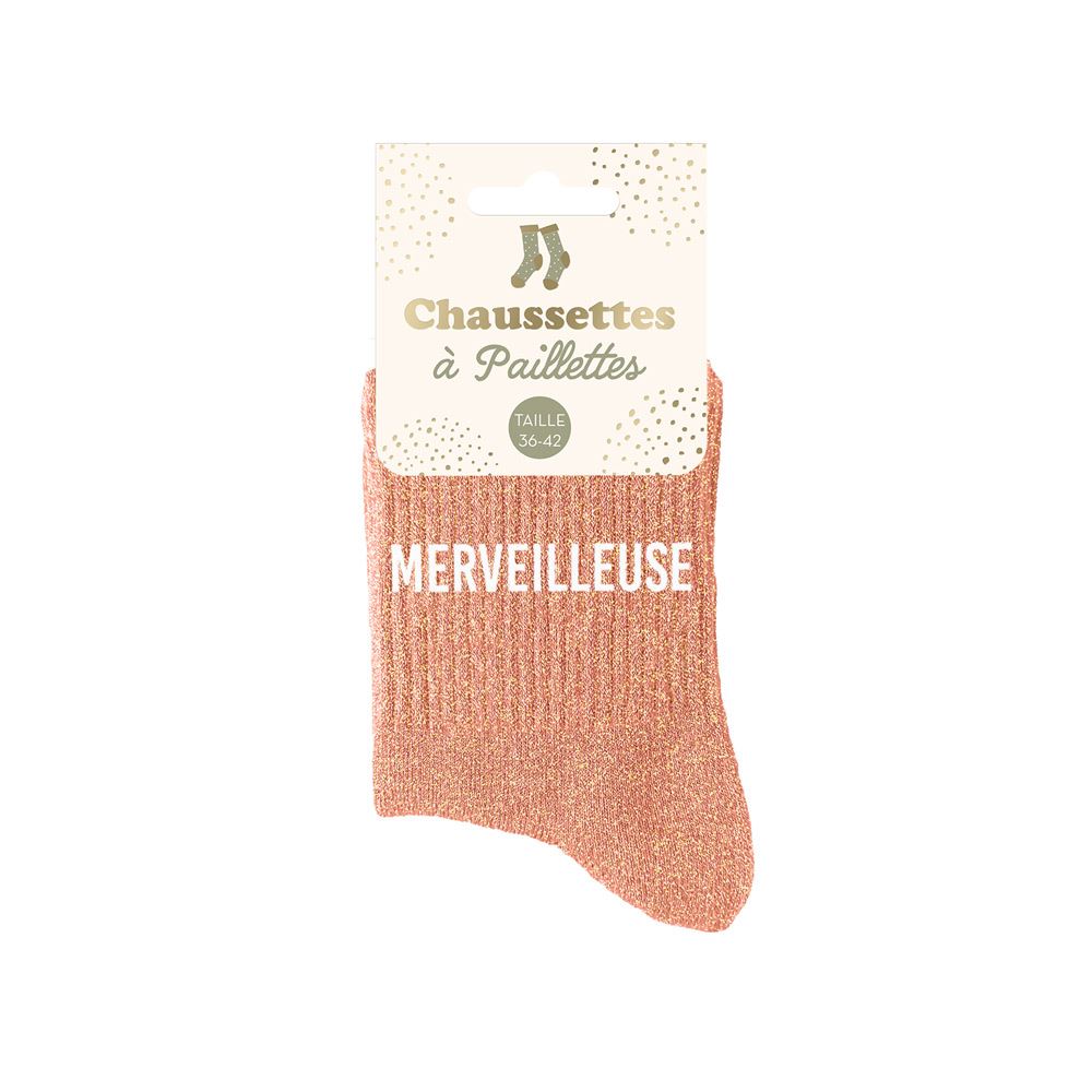 Chaussettes paillettes merveilleuse