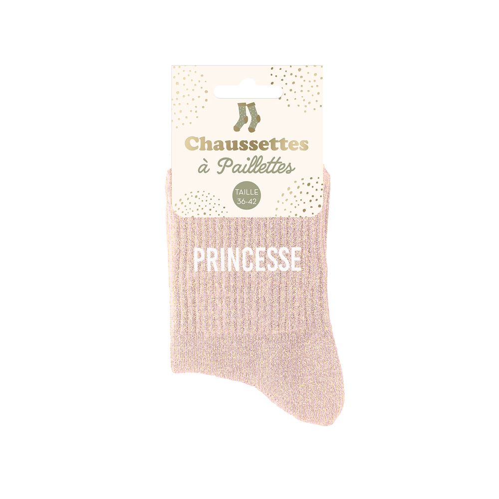 Chaussettes paillettes princesse