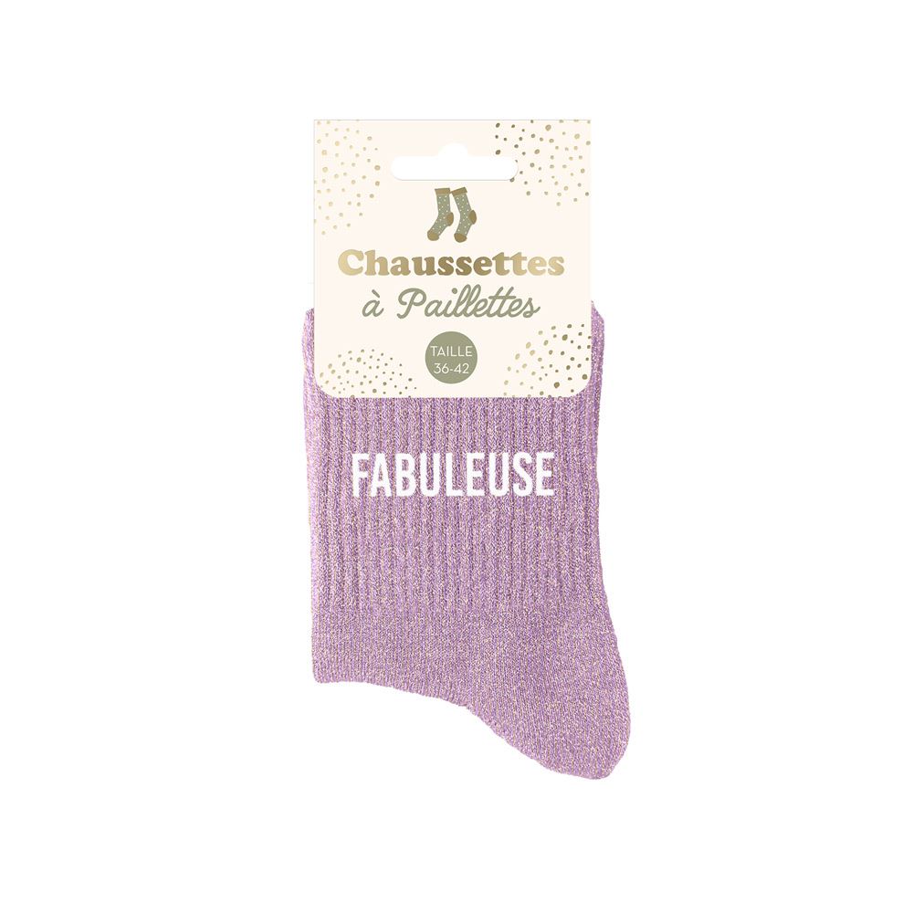 Chaussettes paillettes fabuleuse