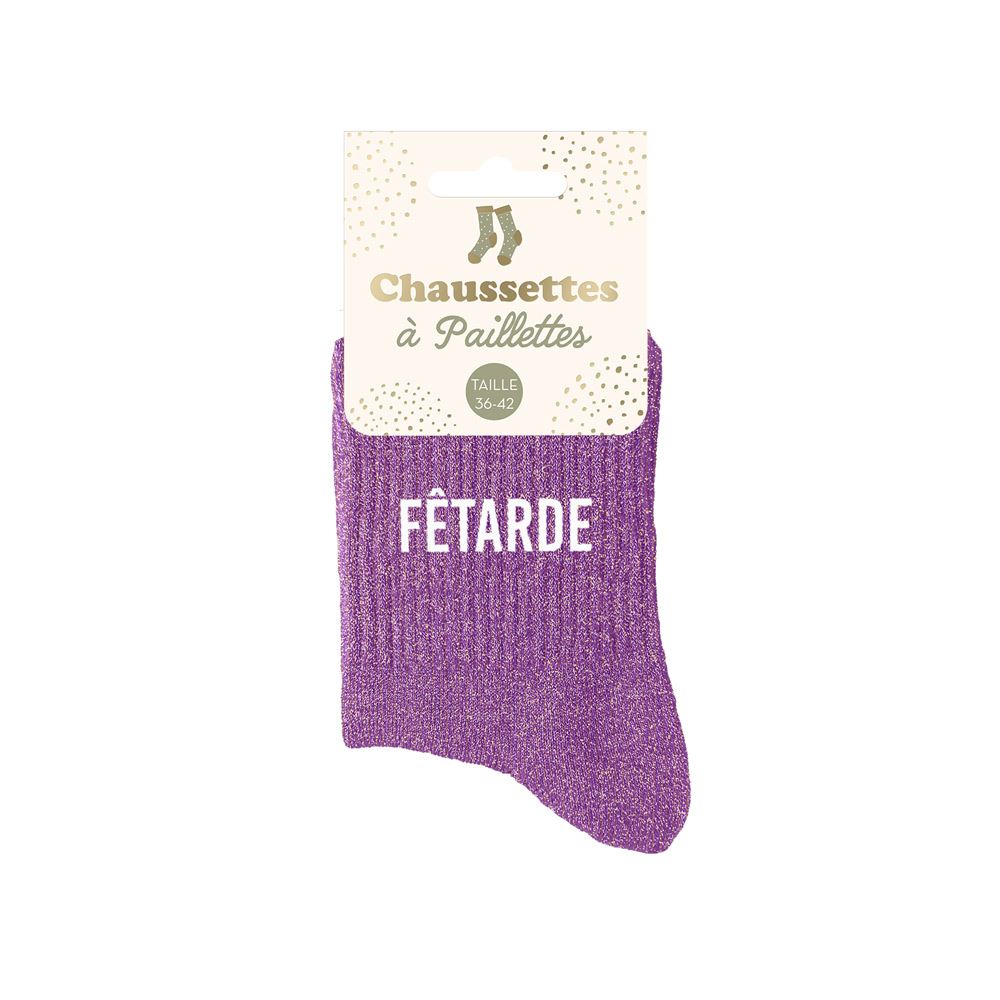 Chaussettes paillettes fetarde