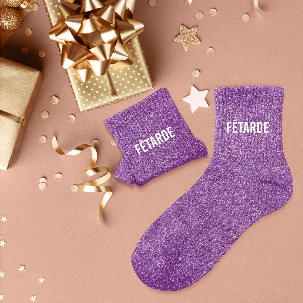 Chaussettes paillettes fetarde