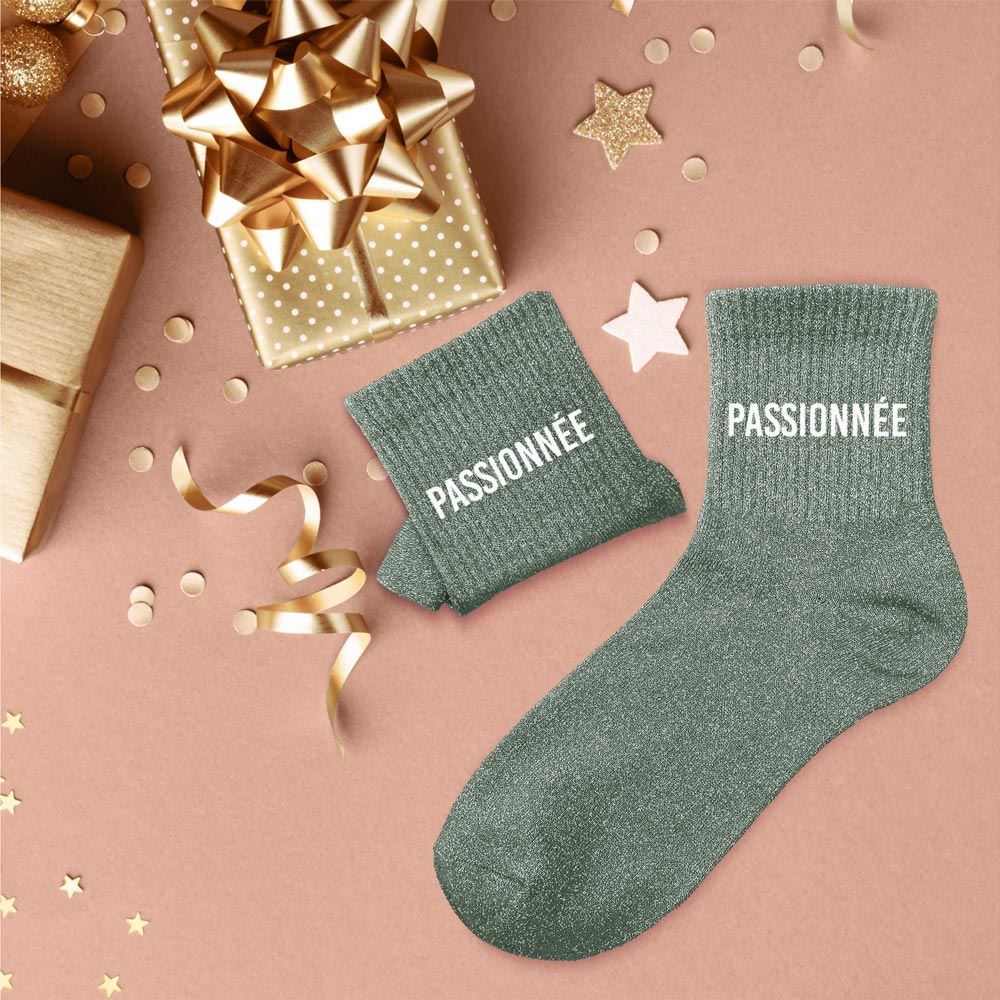 Chaussettes paillettes passionnee