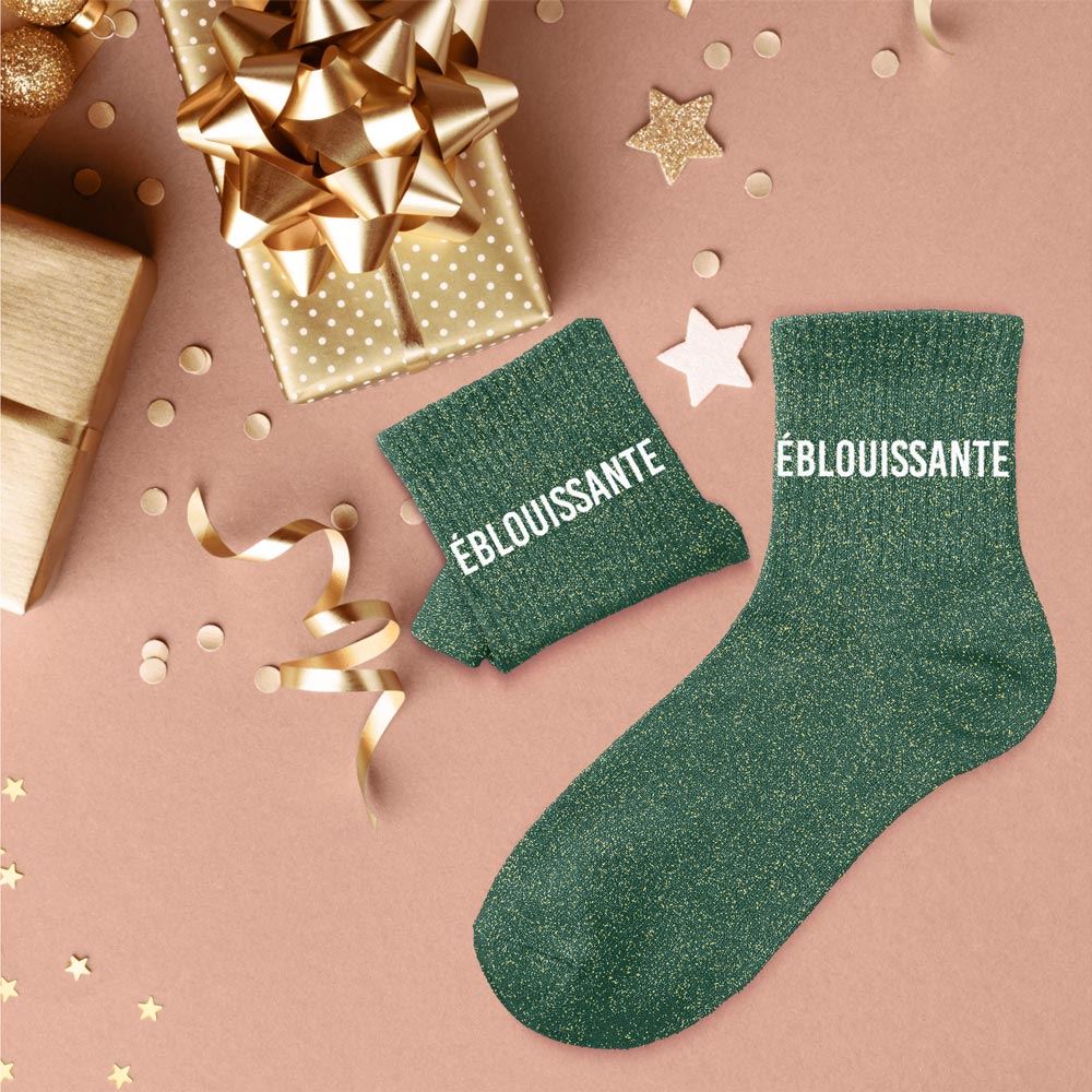 Chaussettes paillettes eblouissante