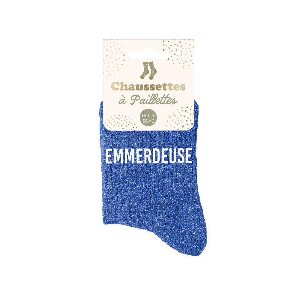 Chaussettes paillettes emmerdeuse