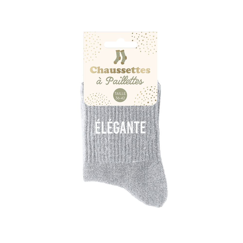 Chaussettes paillettes elegante