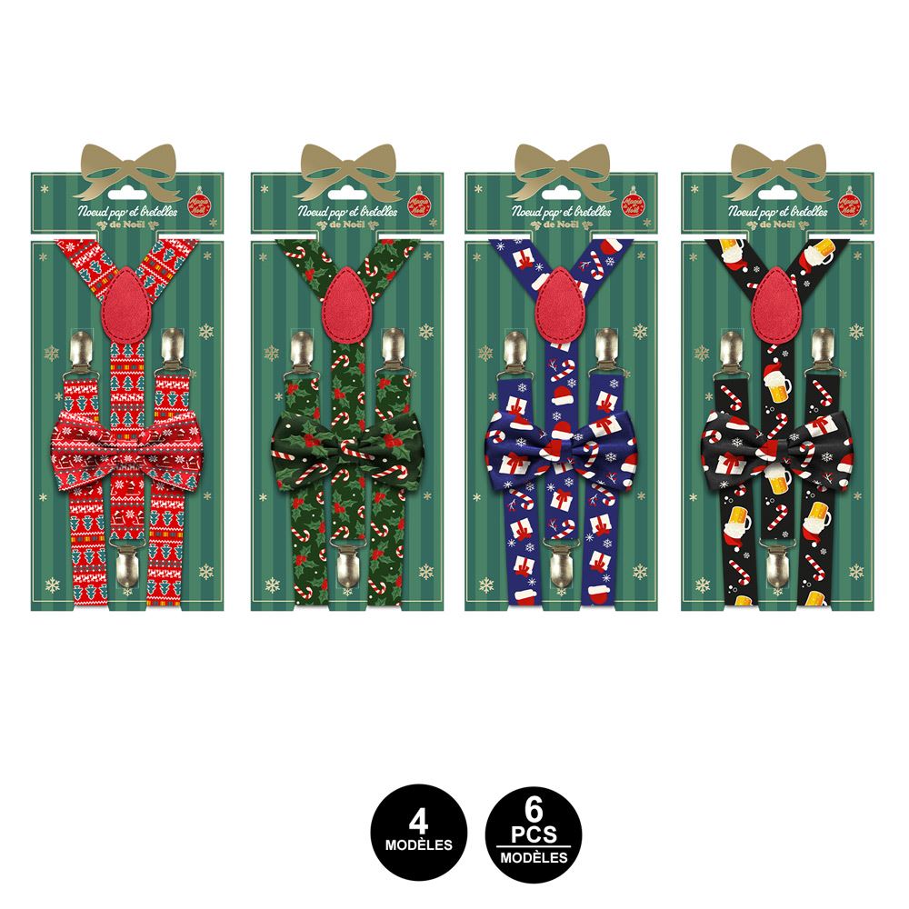 NŒud papillon et bretelles moches noel 4mods