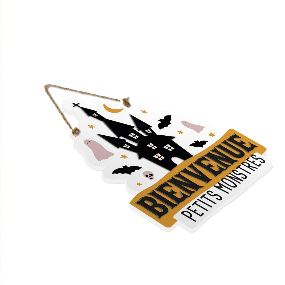 Plaque porte bienvenue les monstres
